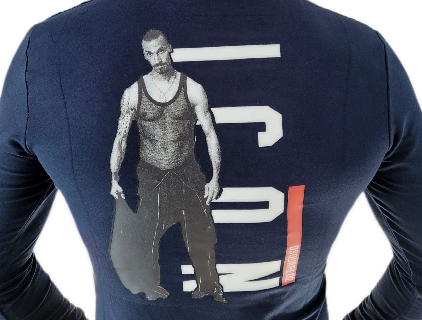 Bluza męska DSQUARED2 ICON Ibrahimovic granatowa