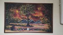 Quadro antigo com Tela Angolana