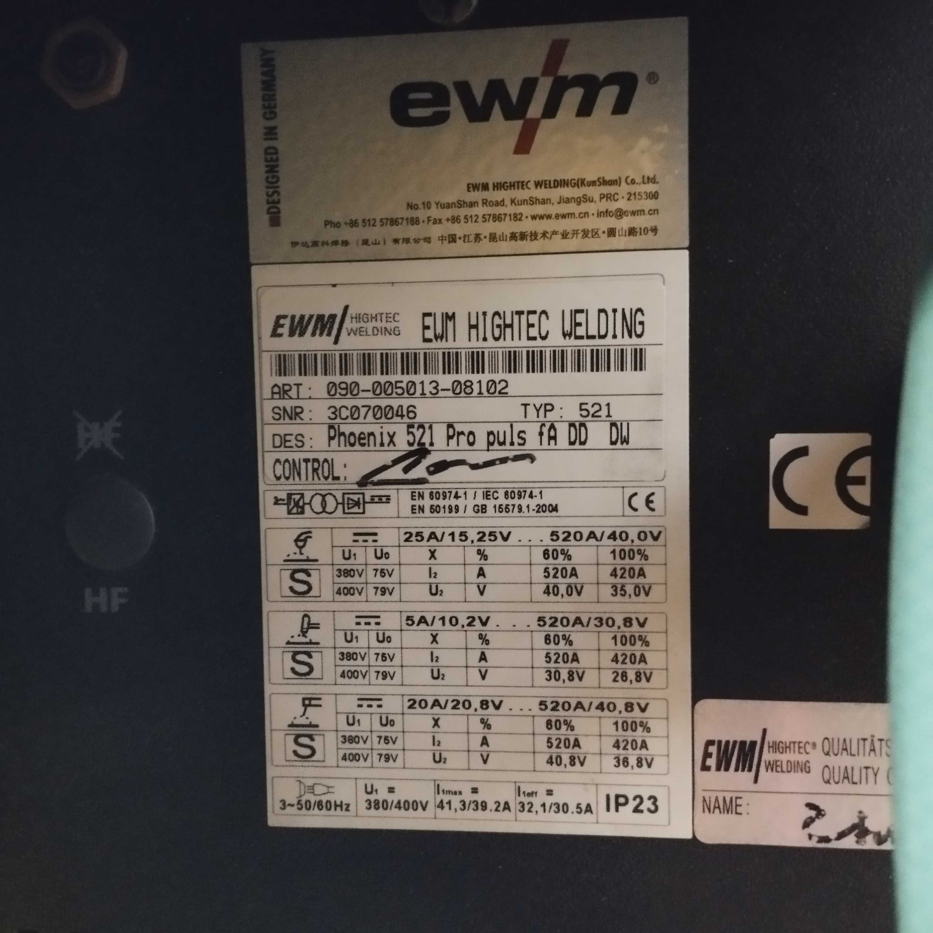 Spawarka Mig/Mag EWM 521 Phoenix  nie Bester,Fronius,Esab,Kempi