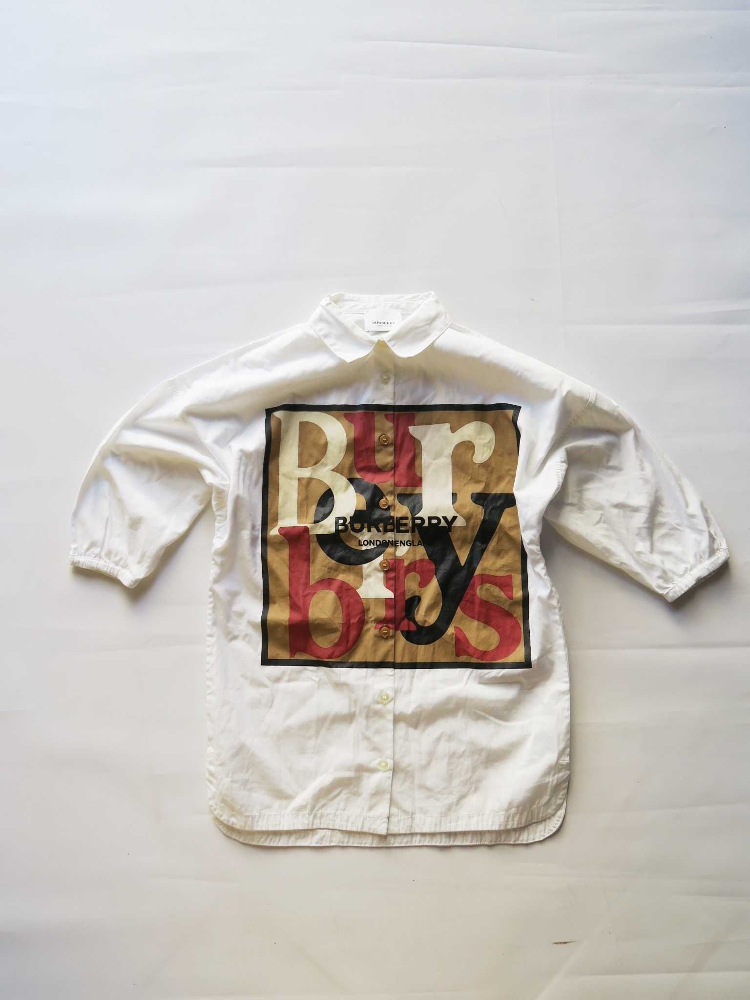 Sukienka oversize dla dziewczynki Burberry 4 latka nowe kolekcje