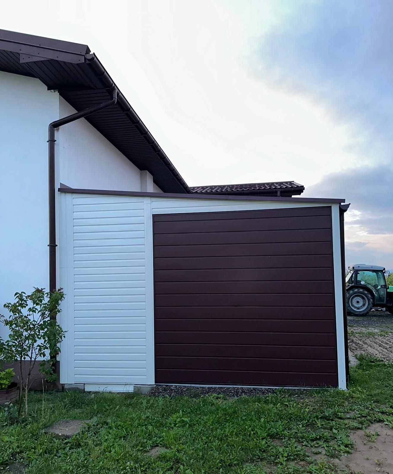Garaź blaszany blaszak z wiatą profil zamknięty PREMIUM