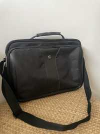 Swiss Czarna torba na laptopa Patriot business biznesowa elegancka