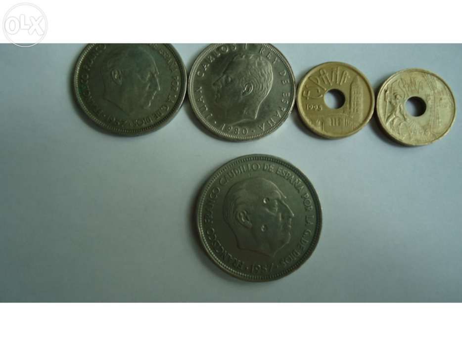 Pesetas,coleção muito antiga