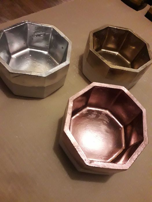 osłonki doniczki do sukulentów kaktusów świeczniki popielniczka zestaw