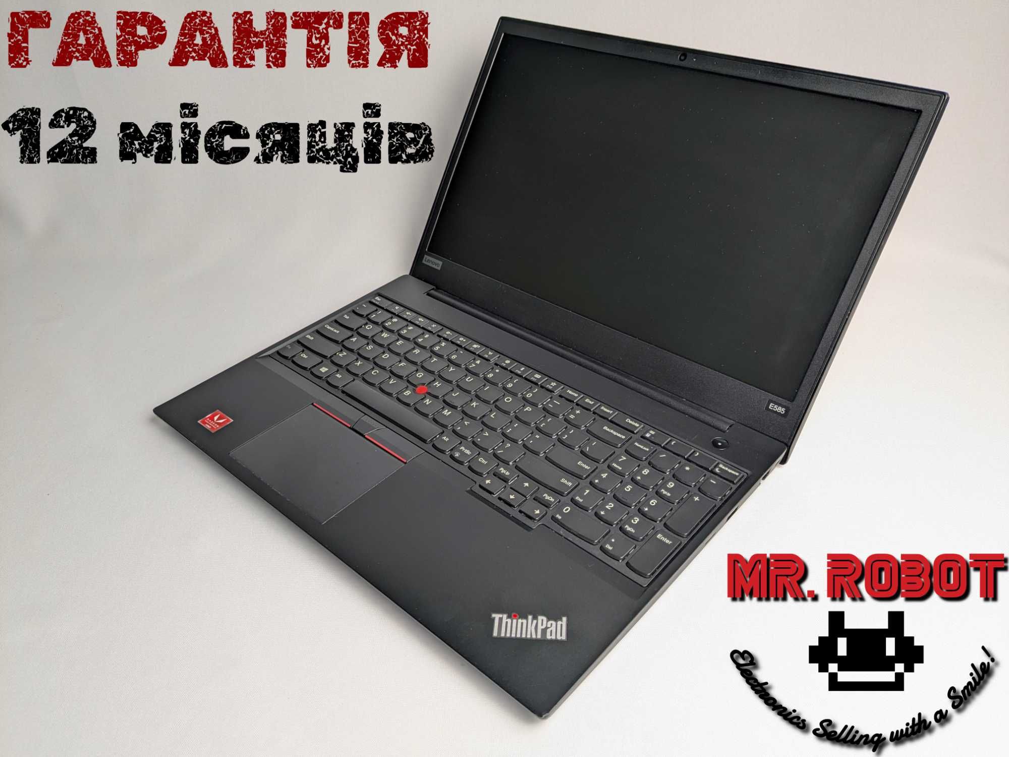 ThinkPad E585 AMD Ryzen 3 2200U 3.4GHz 16DDR4/256nvme 15.6′ АКБ=97%