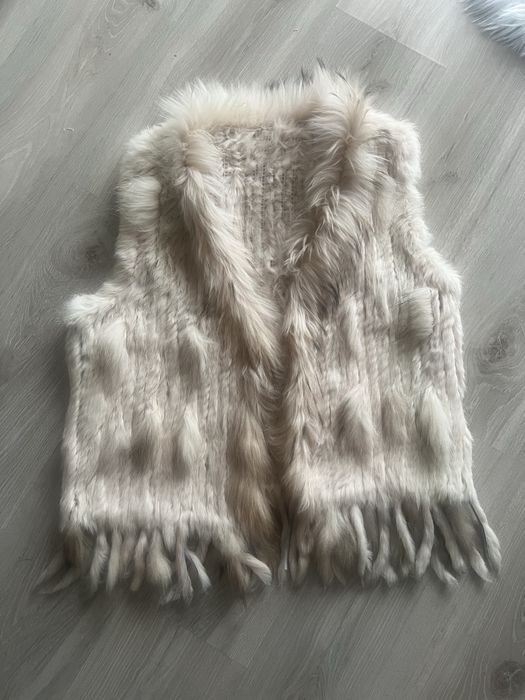 Gatta kamizelka z naturalnego futerka z krolika futrzana