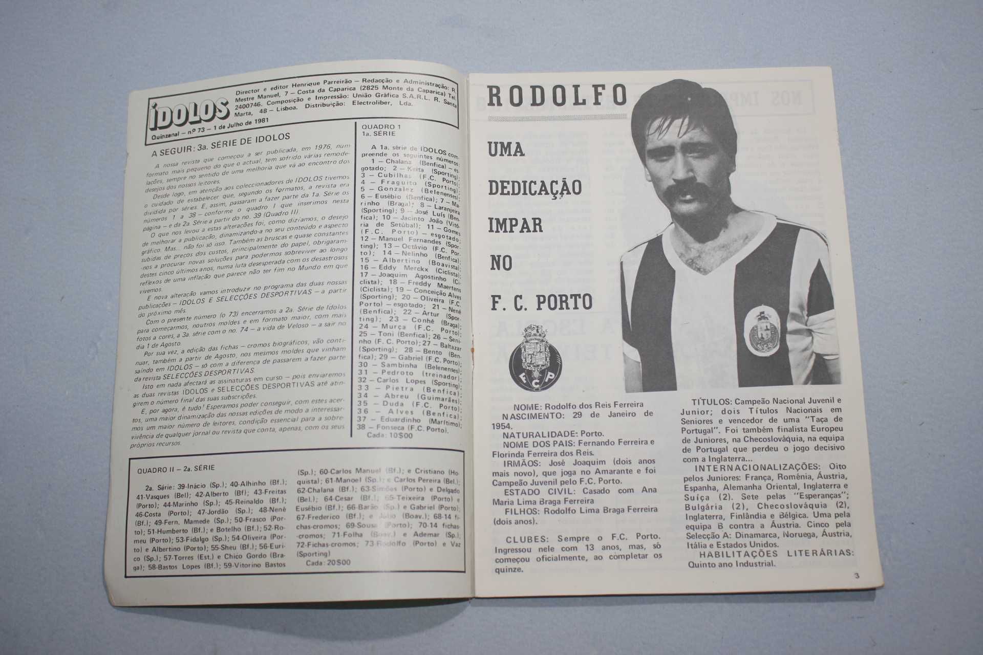 Revista - Idolos 1981 - Maradona - Poster FCP Porto - Futebol