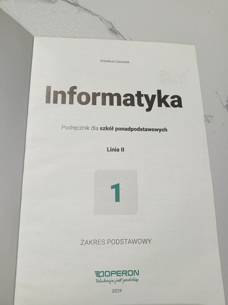 Informatyka 1 Operon podręcznik