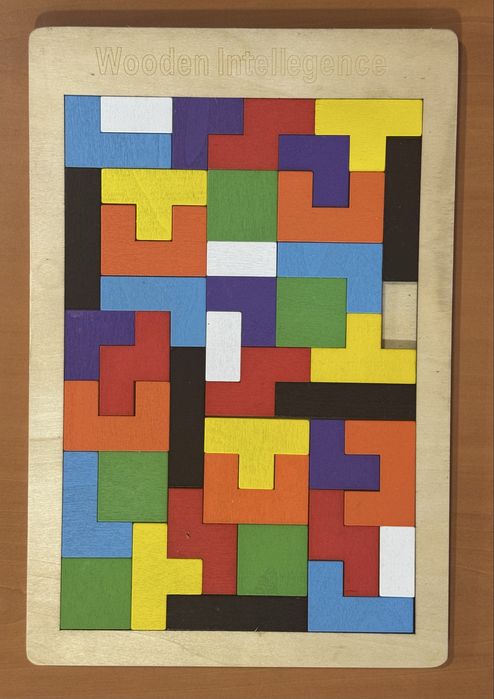 Jogo de Madeira “Wooden Intelligence” – Puzzle Tetris