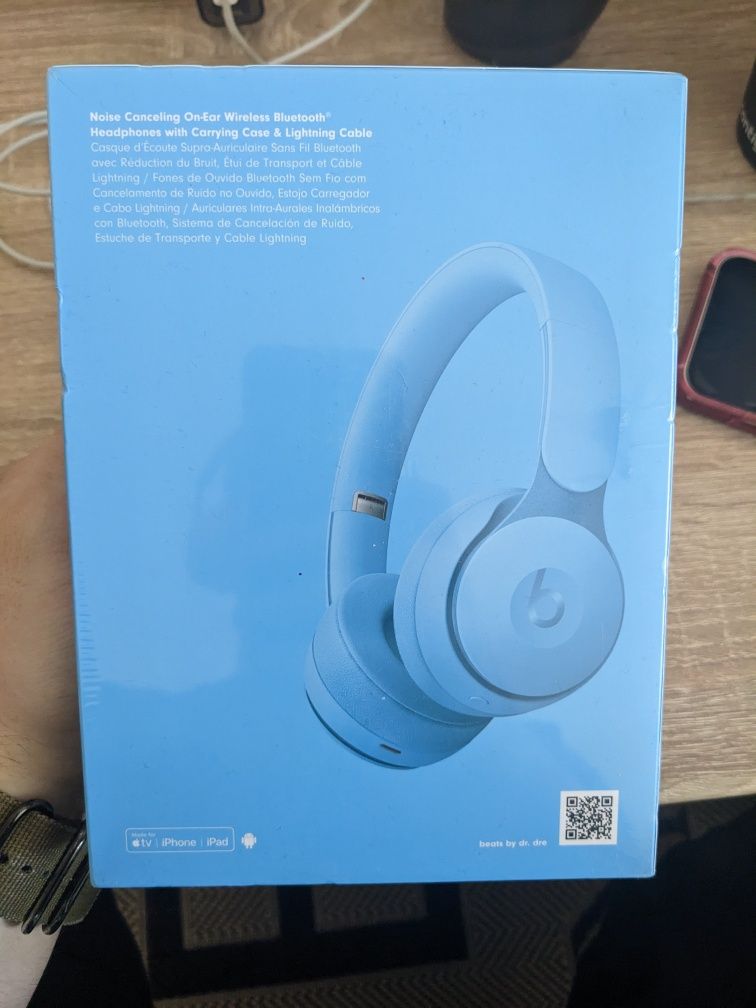 Beats Solo Pro. Light Blue. Pharrell Williams. More Matte