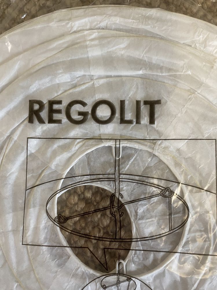 REGOLIT / HEMMA Candeeiro suspenso, branco, 45 cm pack 2