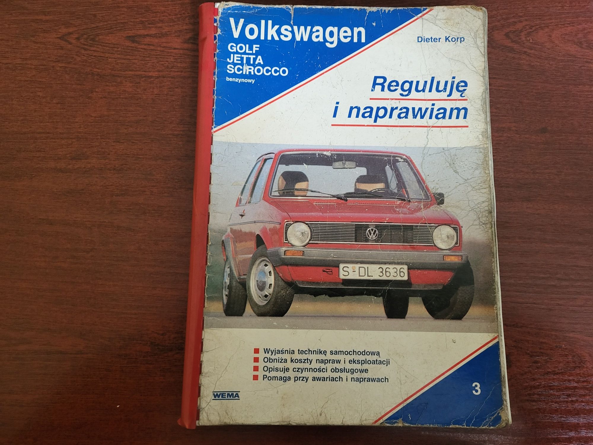 Książka Volkswagen Golf Jetta Scirocco Mk1 Reguluję i naprawiam
