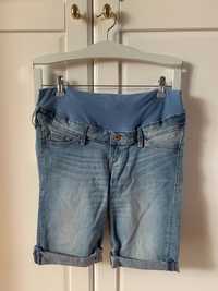 Spodnie jeansowe do kolan H&M Mama ciążowe