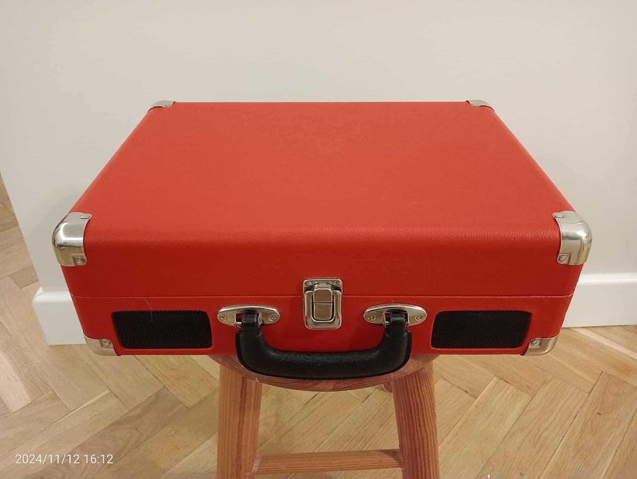 Gramofon retro Nostalgy PeggySue czerwony