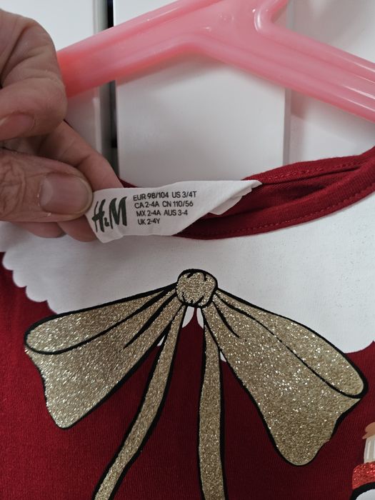 Sukienka H&M 98/104 Święta Bożego Narodzenia