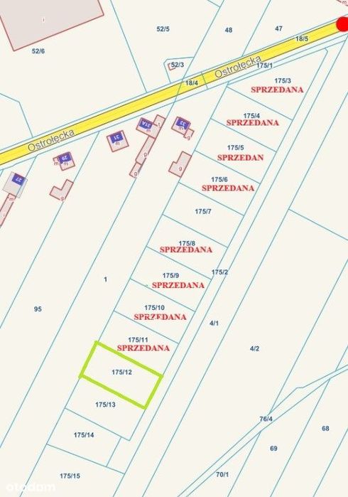 Black Friday 2025  Działki budowlane – Głowno, ul. Ostrołęcka 35/37