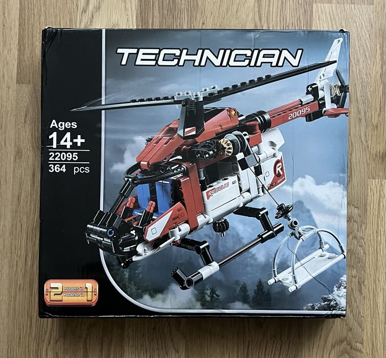Lego Technic спасательный вертолет,лего вертоліт(гелікоптер)