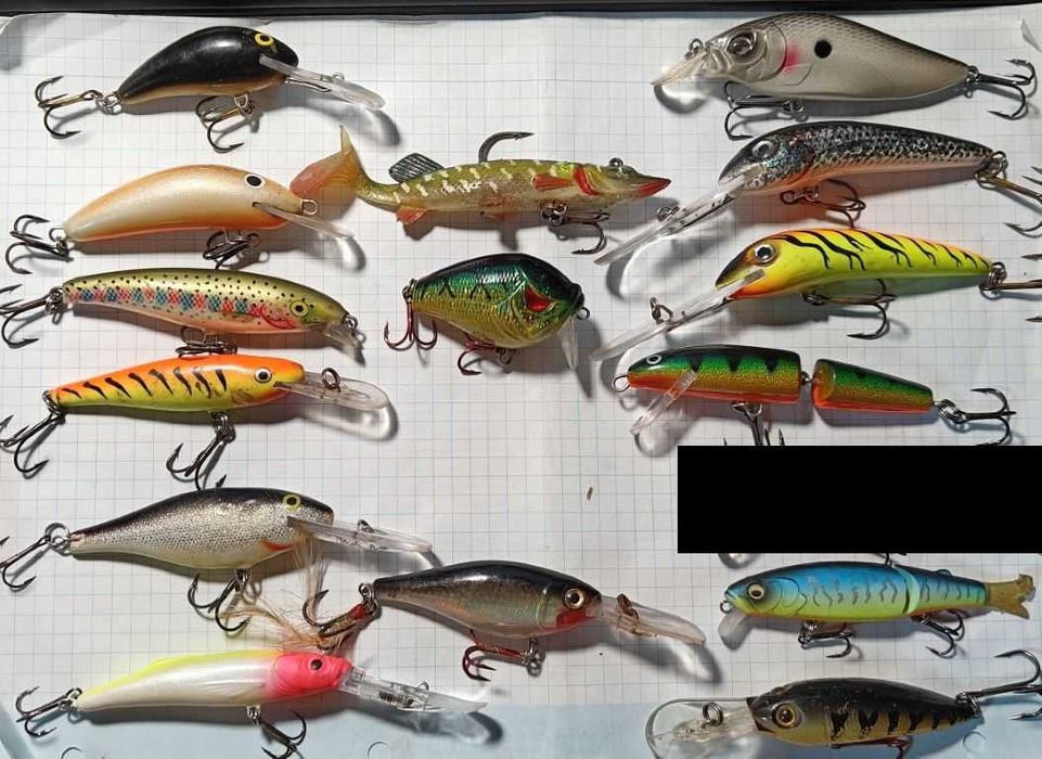 P. woblery na polskie wody Rapala minnow, FatRap, Hornet , Jaxon deep