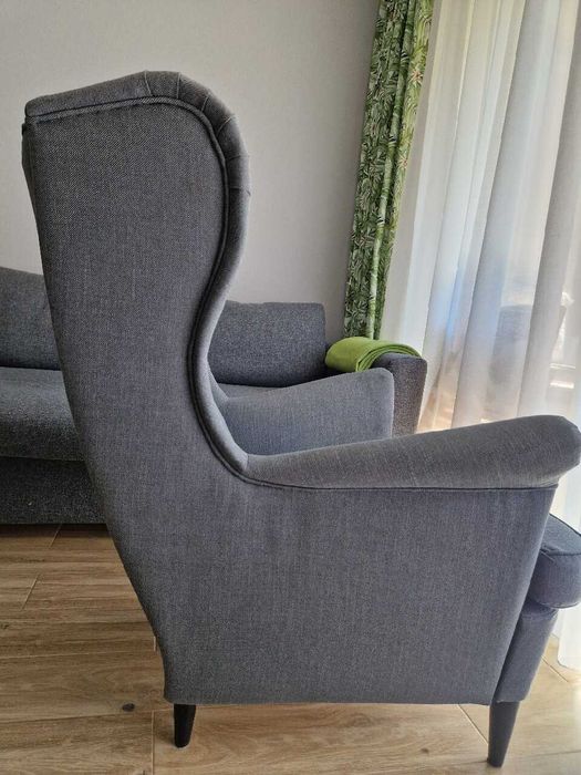 Fotel IKEA Strandmon USZAK bez podnóżka
