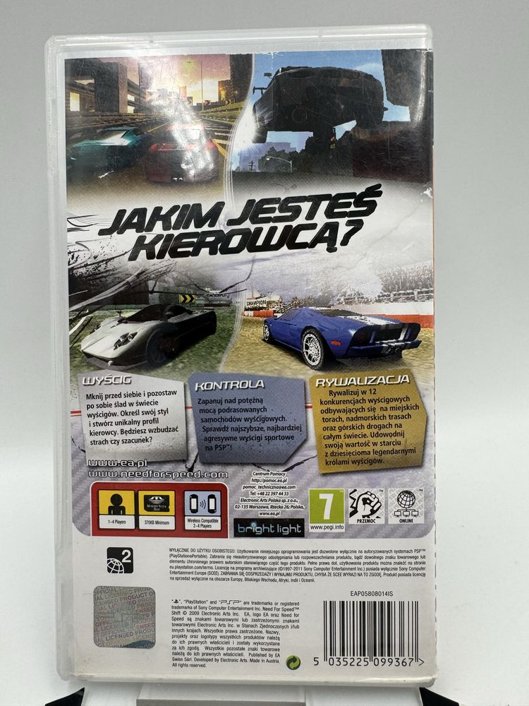 Need For Speed Shift PSP Gwarancja