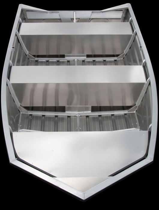 Aluminiowa łódka wędkarska Kimple J 4217 idealna na rzeki i płycizny.