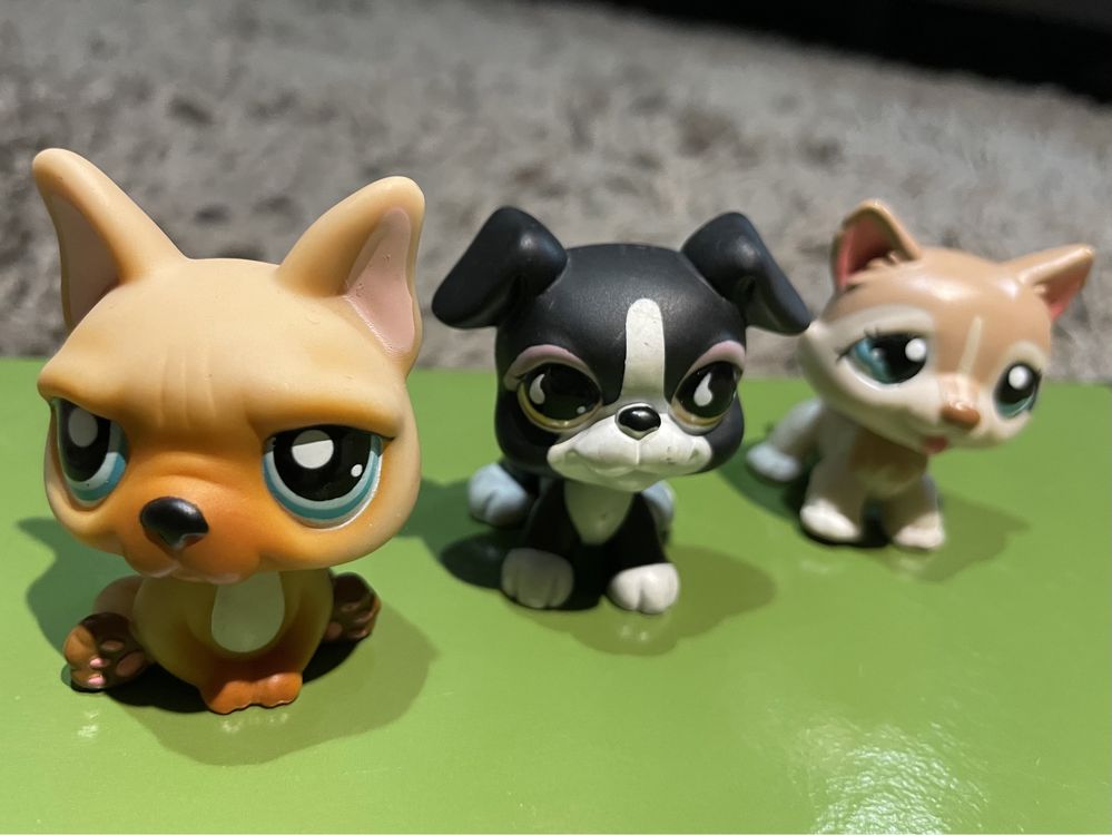 LPS Littlest Pet Shop oryginalne figurki: Zestaw psy i koty
