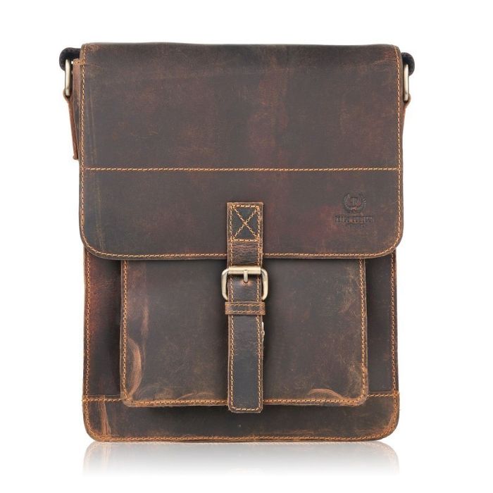torba męska na ramię skórzana vintage paolo peruzzi