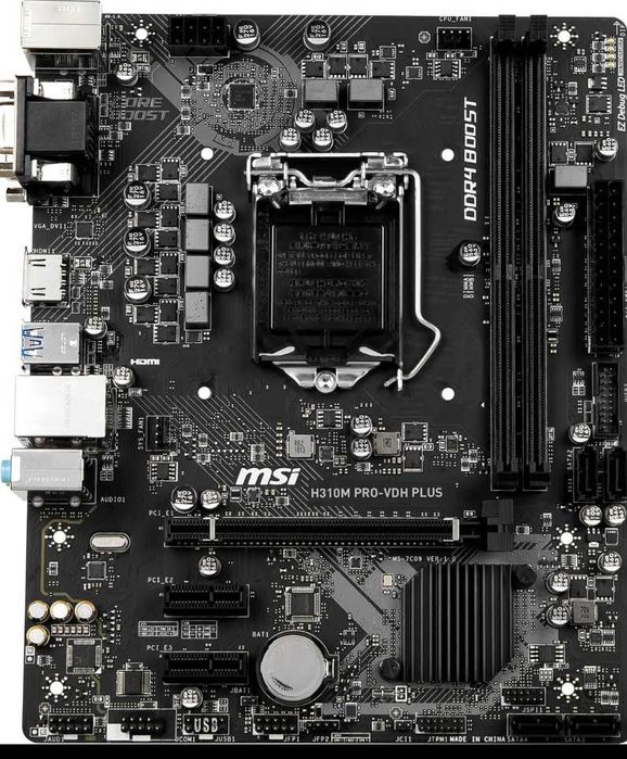 Материнська плата MSI H310M PRO-VDH PLUS (s1151, Intel H310, PCI-Ex16)