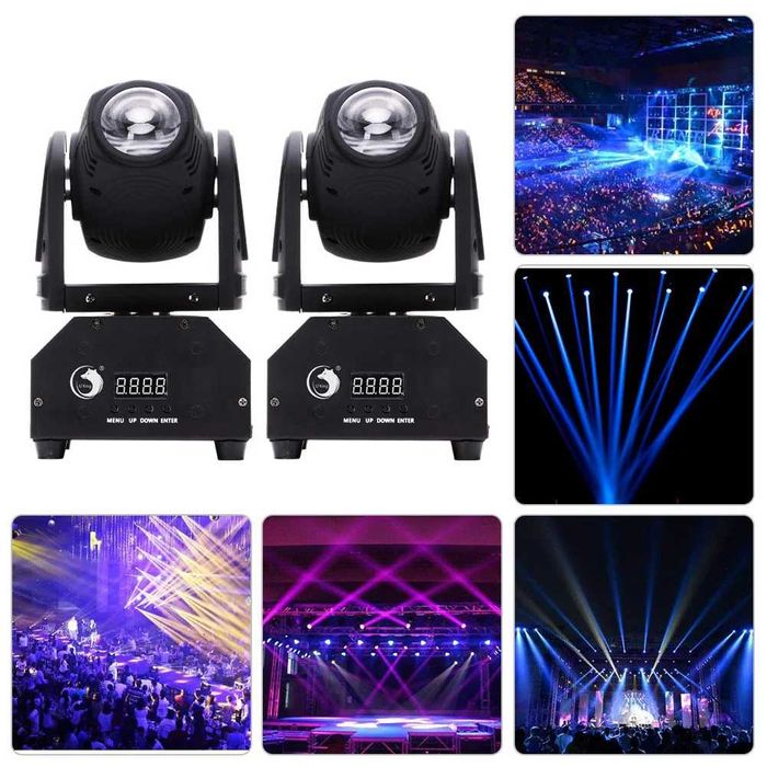 UKing 2pcs LED Moving Heads RGBW Beam dmx512