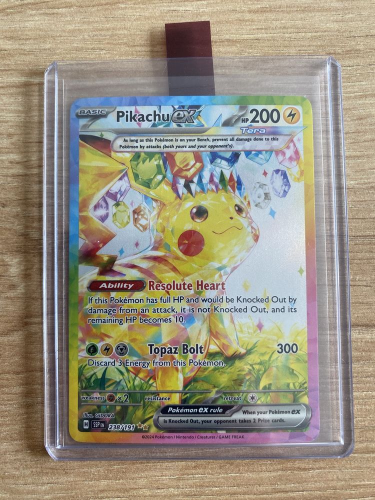 Karta Pokémon TCG - Pikachu EX 238/191 SSP