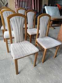 6 krzeseł tapicerowanych, bardzo ładne