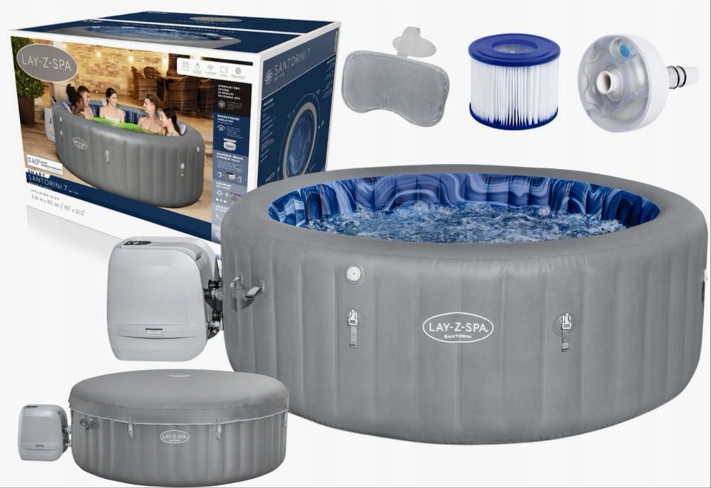 Jacuzzi Santorini do 7 osob gratis odkurzacz, chemia, mata i wiele