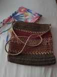 Torebka w stylu BOHO, #pleciona #rattan