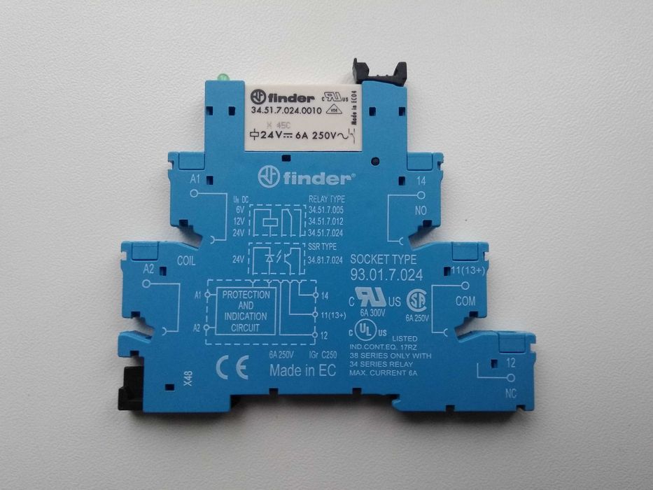 Ультратонкое реле Finder 24в