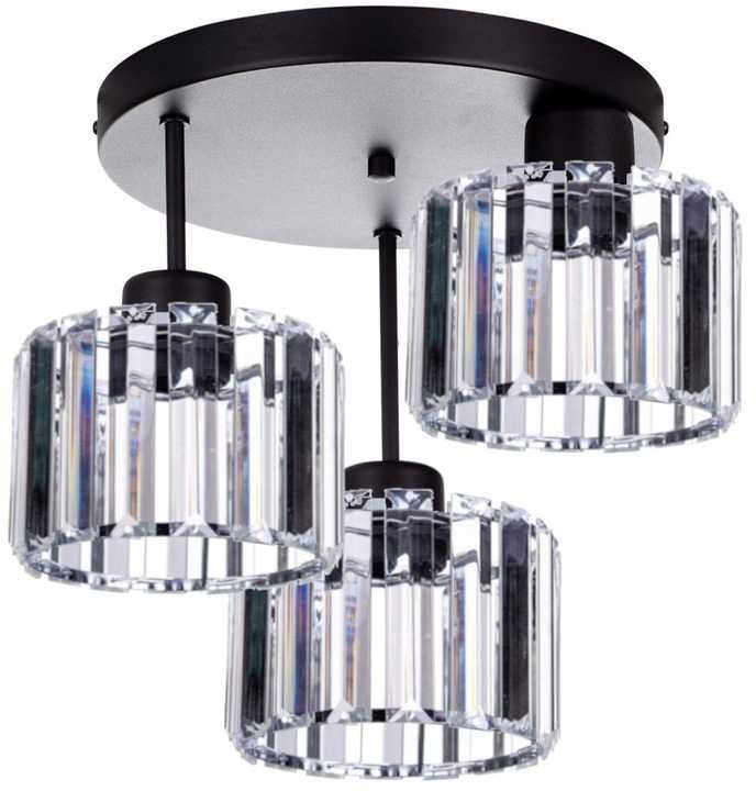 Nowoczesna Szklana Lampa Wisząca Sufitowa Żyrandol Plafon LED + GRATIS