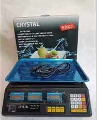 Торгові ваги Crystal  до 50 кг нові запаковані Для ринків та магазинів