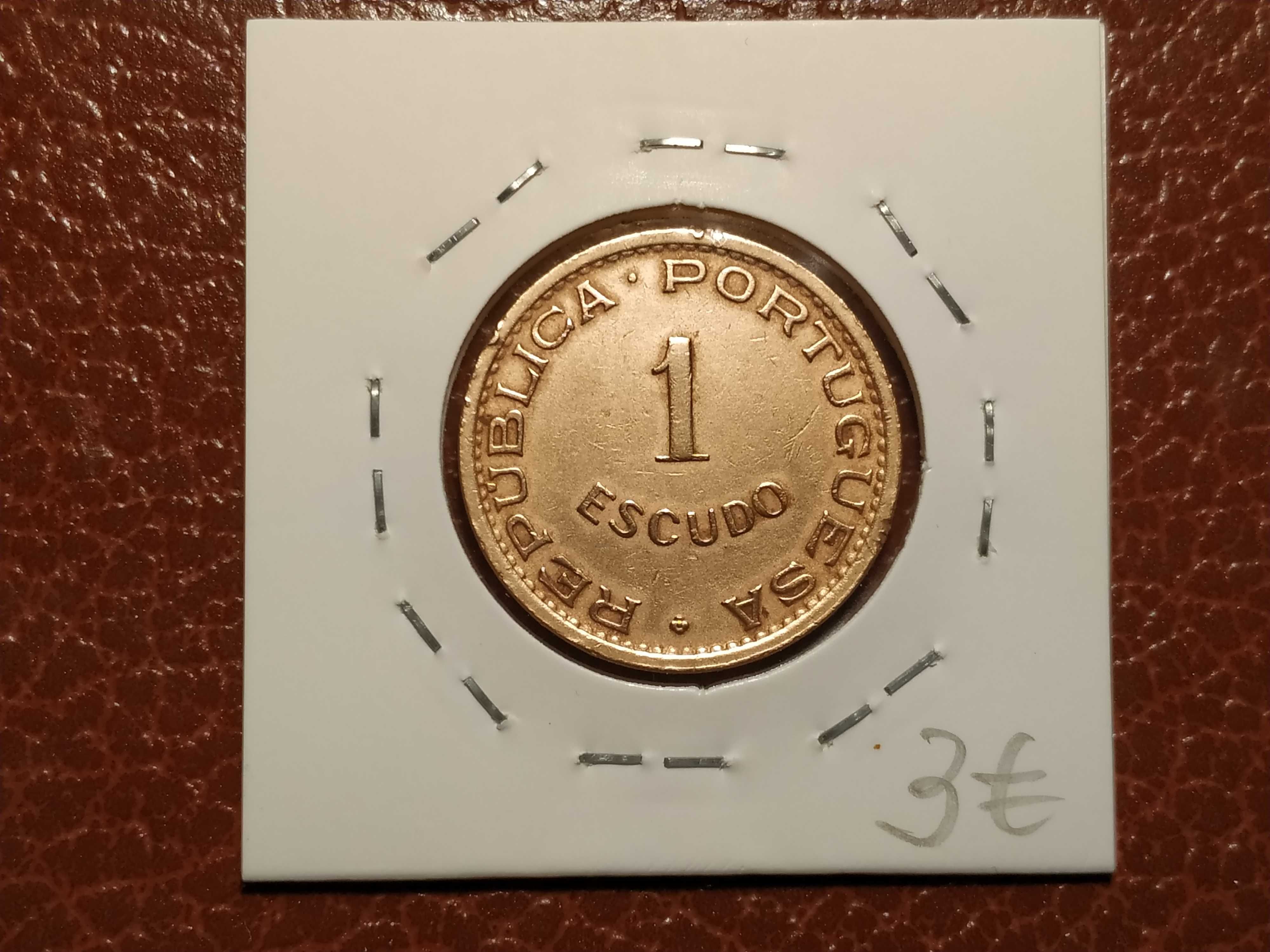 São Tomé e príncipe - moeda de 1 escudo de 1971 (ex-colónias)