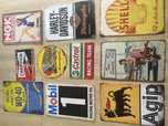 Placas metalicas vintage