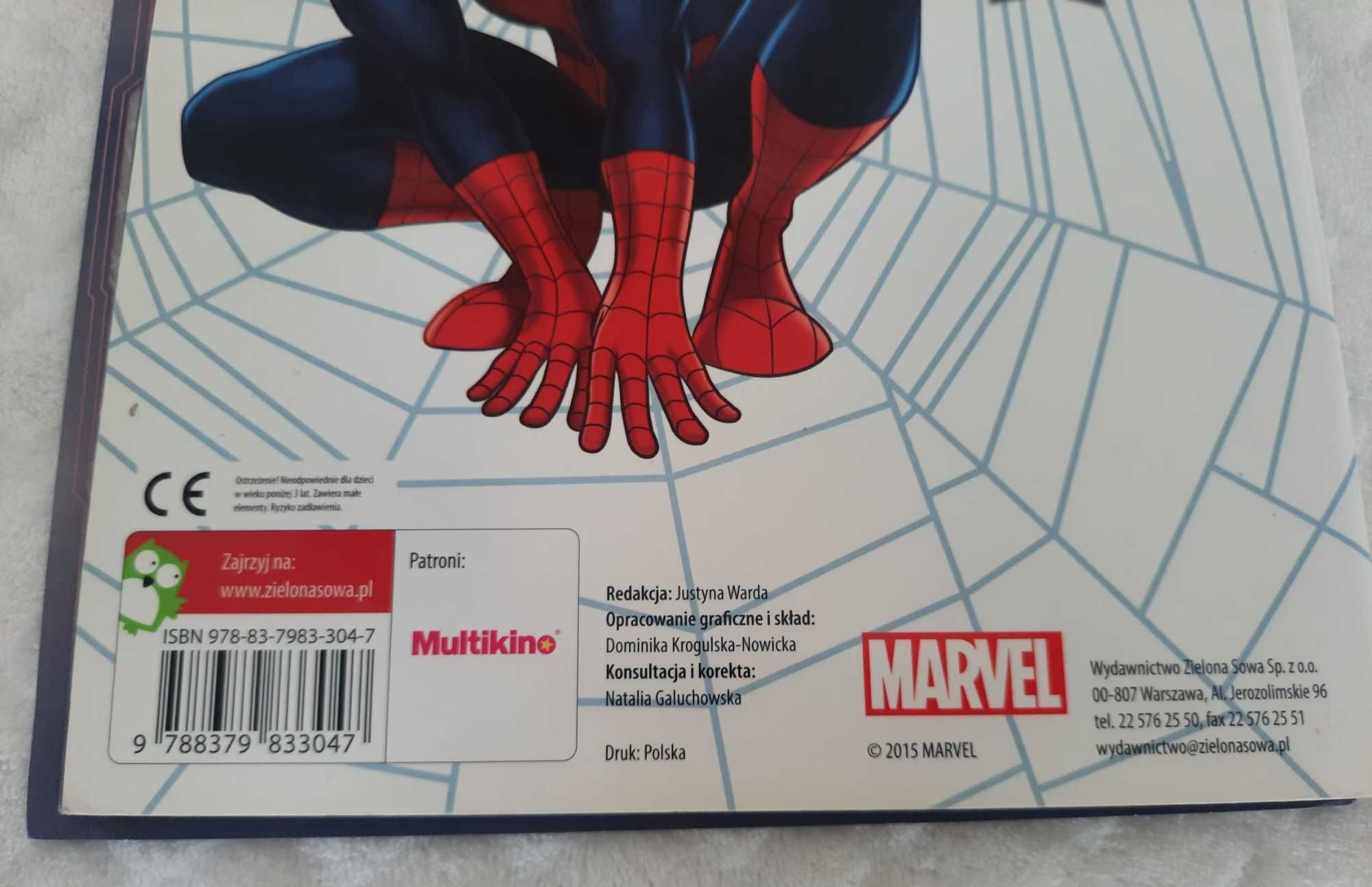 Marvel Ultimate Spider-Man, gry, zabawy, Zielona Sowa 2015 (Książeczki