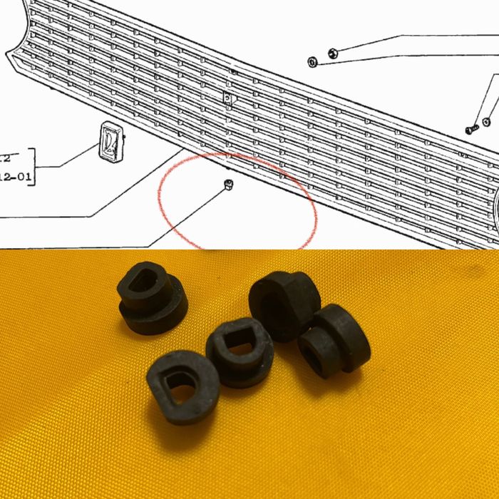 резинка уплотнительная под решетку радиатора ваз 2101.21011.2102