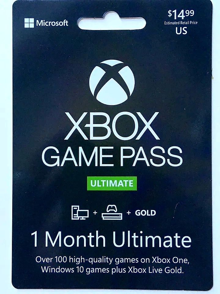 Xbox Game Pass Ultimate 1 miesiąc 30 dni kod klucz X360 One Series S X