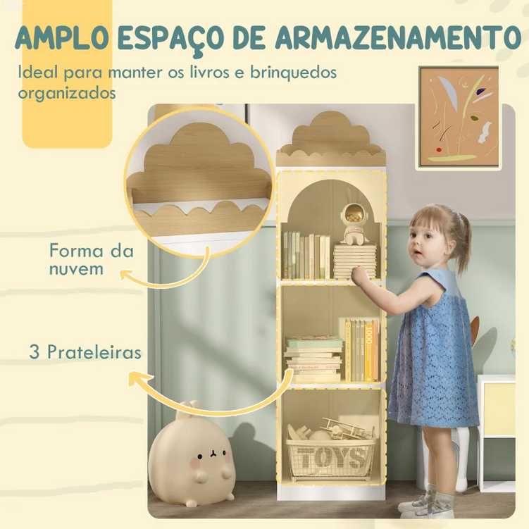 Estante de Madeira – Quarto de Criança