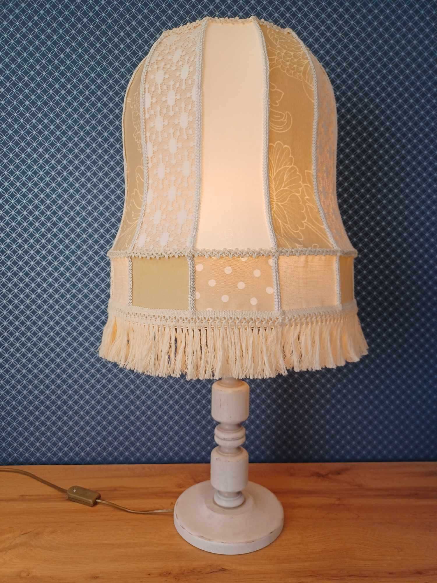 Lampa stojąca  rustykalna rękodzieło handmade vintage