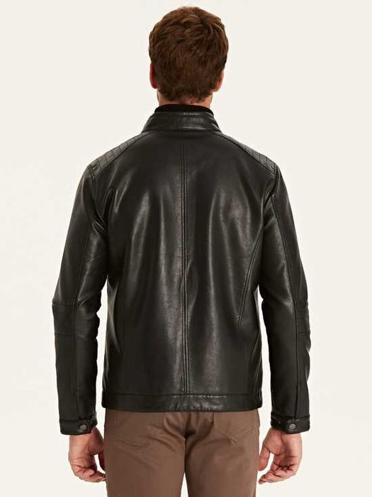 Куртка мужская, демисезонная кожаная, новая, XL, XXL, XXXL