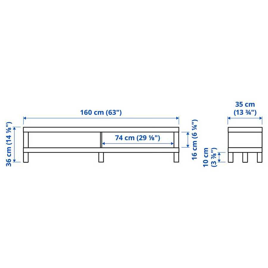 Szafka pod telewizor TV Ikea LACK 160x35x36 cm