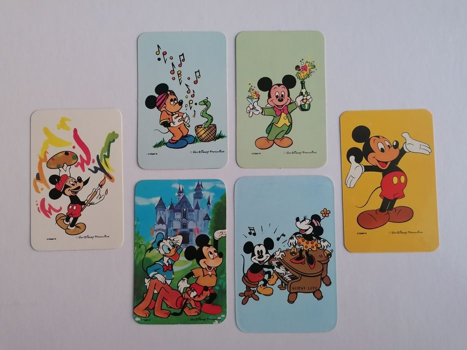 Conjunto de 6 calendários Mickey Walt Disney