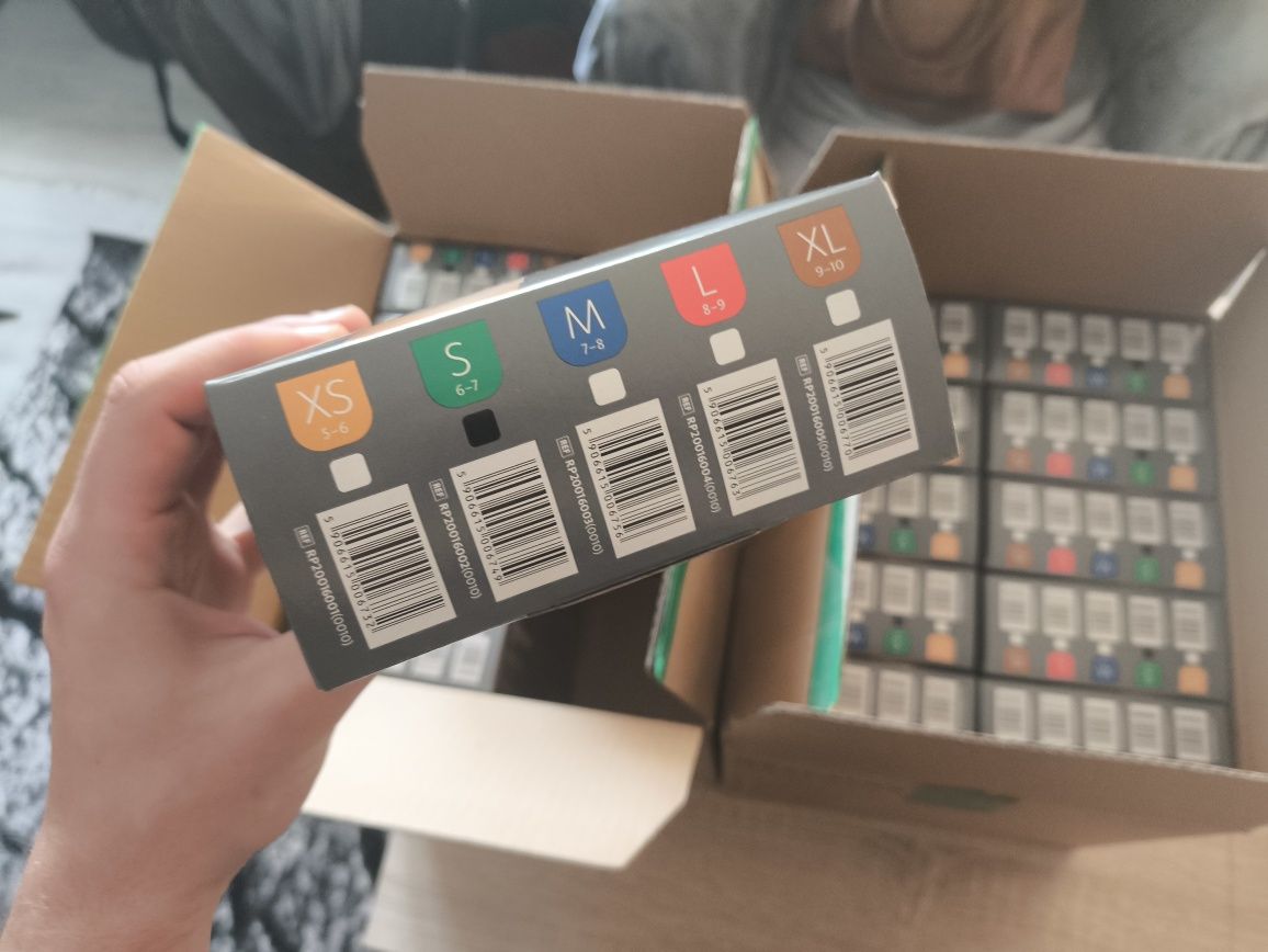 Rękawice winylowe Mercator simple vinyl - rozm. S / 18 opakowań