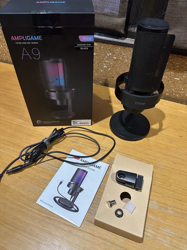 Мікрофон Fifine A9 Black RGB