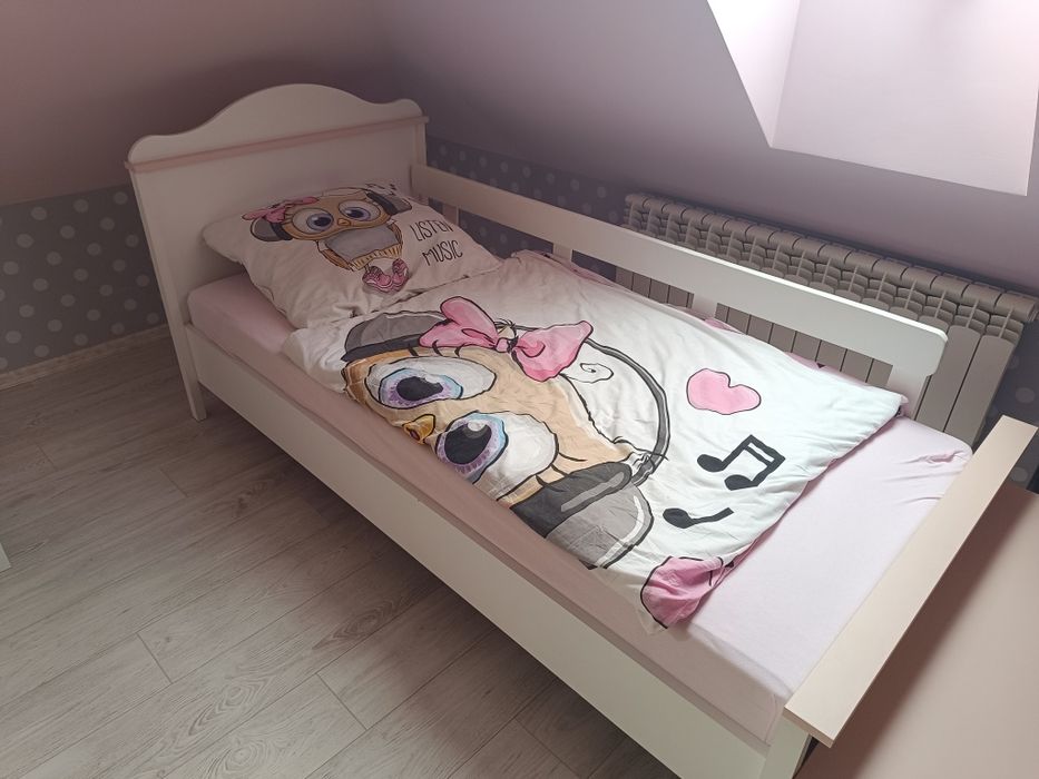 Łóżko 90x200 dla dziewczynki