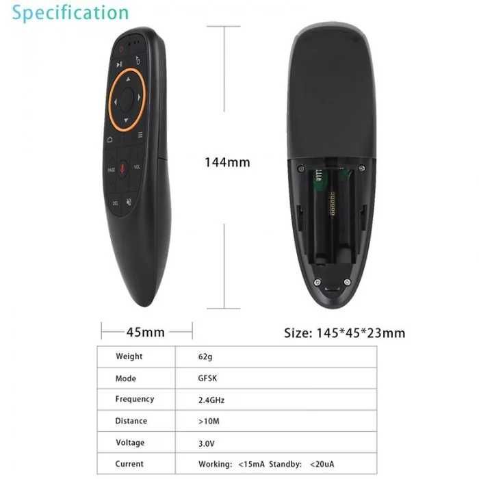 Air Mouse G10s ~ аеропульт з гіроскопом та мікрофоном, пульт Android